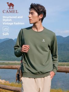 CAMEL | Sports Round Collar Hoodie Slim-fit Universal  Male and Female