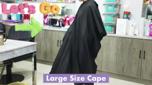Rosemarry-Cutting hair cutting apron non-stick hair waterproof anti-static professional salon barber cloth Adjustable Salon Hair Cutting Hairdresser Barber Denim Apron Cooking Cloth