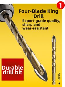 Super Hard Alloy Triple Point Four Edge Drill Bit