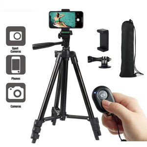 100cm Phone Tripod Stand Video Recording with Bluetooth Remote Universal Camera Phone Photography
