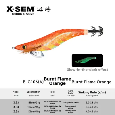 Luminous Sound Attracting UV New Squid Jig