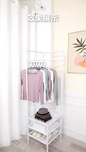 F&F: Lotus Clothes rack/towel rack/rak baju/hanging rack/ampaian baju/penyangkut baju/penyidai tuala
