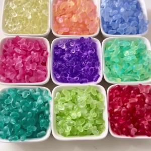 10Pcs Butterfly Glass Beads 14x10mm Loose Spacer Jewelry Making Beads for DIY Bracelet Necklace Bag Charm Keychain Supplies