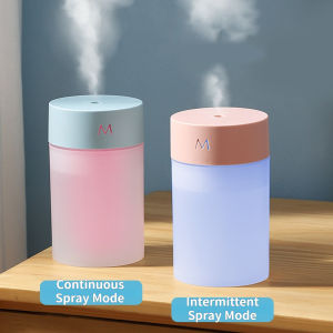 Ultrasonic Air Humidifier Mini Aromatherapy Diffuser with USB Sprayer Essential Oil Atomizer LED Lamp for Home or Car or house