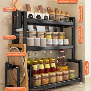 Multifunctional Multi-layer Stainless Steel Kitchen Storage Rack