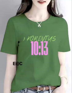 KAOS ATASAN 1 korintus 10:13 PREMIUM WANITA DTF BERKUALITAS