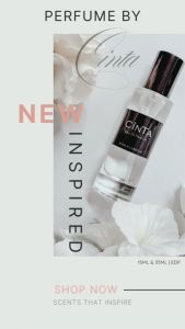 INSPIRED BY CINTA EAU DE PARFUM LOVE BY CINTA LONG LASTING