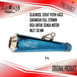 silincer silinser knalpot racing original Legend Generation type Lg Long 01 Bluemoon suara gahar