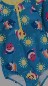 Pinkfong Daddy Shark Baby Shark Mommy Shark Girls Zip Up One Piece Bathing Suit Toddler 2T