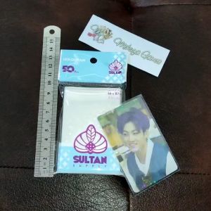 Sultan Hologram 50 Card Sleeves 56x87mm 58x89mm Sleeve Holo Plastik Kartu Photo Card KPOP