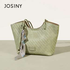 Josiny | Womens 2026 New Large Capacity Woven Minimalist Tote Bag