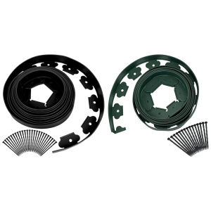 Landscape Edging Kit 10M No Dig Garden Border with 30 Spikes for Lawn and Garden Enhancement