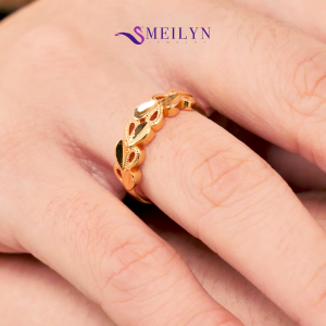 MEILYN Cincin Kasual Wanita Motif Lingkar Biji Lada Emas 0221240219