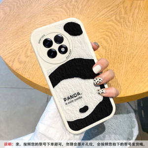 Cute Panda Silicone Leather Phone Case Full Cover for OnePlus Ace5 pro Ace2V Ace3 Cartoon Fun Popular Female New Model