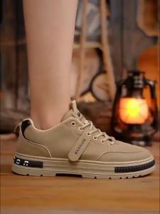 รองเท้าผู้ชายใหม่ ผู้ชายที่เข้ากันได้ง่าย รองเท้าทำงาน คุณปลอดภัย แฟชั่นกันลื่น