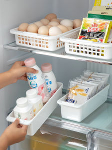 Food Grade Plastic Refrigerator Storage Box Egg Organizer Box Pasta Preservation Container Kitchen Essential Supplies Rack