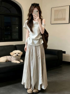 SUSIEYUAN | Stylish Off-Shoulder White Dress for Women and Young Girls Summer New Fashion