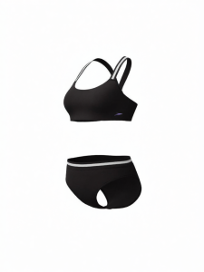 Speedo | Cross Strap Womens Two-Piece Swimwear Chlorine-Resistant Sun-Protection