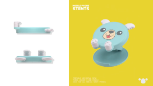 ขาตั้งลายการ์ตูน ขาตั้งมือถือ แท่นวางมือถือ ที่ตั้งโทรศัพท์ ไอแพด ขาตั้งน่ารัก ขาตั้งสีสี Folding desktop phone stand