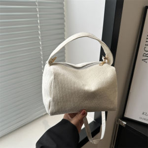 Fashionable Ladies Underarm Bag Handbag Single Shoulder Crossbody Pillow Stylish Summer 2024 Soft Polyester Lining Zipper Closure