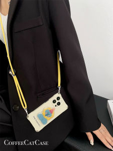 Adorable Elephant Stand Adjustable Lanyard Compatible with  16Promax Phone Case Soft Cotton Handheld Anti-Fall Huawei Mate60Pro Xiaomi 14 Crossbody Rope 15Pro