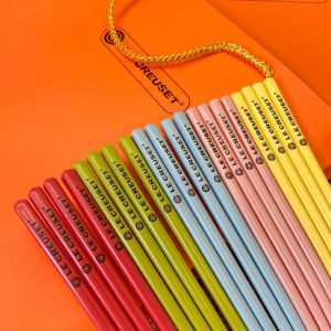 Elegant Ceramic Chopsticks Set High Temperature Resistant Anti Slip Beautiful Colorful Dinnerware Gift Box Creative Design