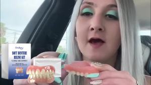 oralhoe | Soft Denture Reline Kit Simulation Braces Hide Missing Crooked Stained Broken Teeth Fit Temporary Orthodontic Comfort Oral Care