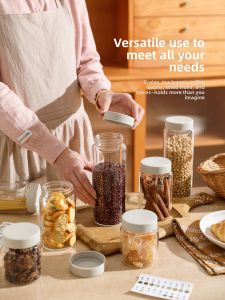 SHELI | Food-Grade High-Borosilicate Glass Storage Jar