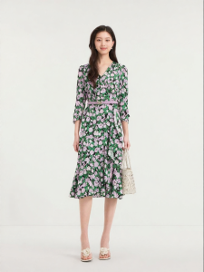 Koradior | French Print Tea Dress
