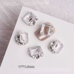 10pcs 3D Irregular Stackable Glitter Rhinestone Nail Art Charms Luxury Crystal Pendant Nail Decorations Parts