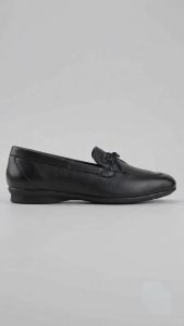 Otto 21700314 Thai-04 Woman Slip On Genuine Leather Black Shoes