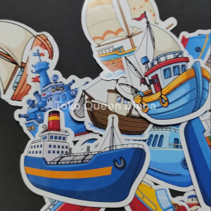 stiker kapal laut sticker kertas glossy gambar kapal laut isi 15 pcs