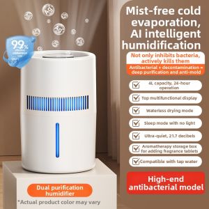 No-Fog Large Capacity Bedroom Home Use Quiet Desktop Standing Large Fog Baby And Pregnant Small 2286 Humidifier NOCCILI