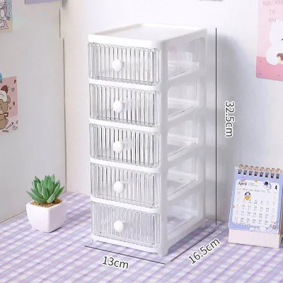 Hộp đựng để phụ kiện để bàn mini có ngăn kéo tay tròn kệ tủ để bàn đựng để bút mini