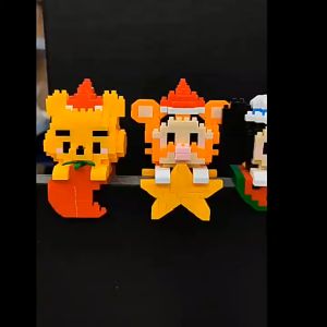 Mini Blok Lucu Karakter Kartun Mainan Balok Susun Disney Mainan Anak Edukatif Anak Toy DIY 3D Puzzle Dekorasi Brick Block