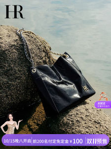 Womens Large Capacity Commuter Tote Bag Top Layer Cowhide Single Shoulder Bag British Style Soft Leather Magnetic Buckle Closure