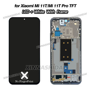 6.67"TFT For Xiaomi Mi 11T Pro LCD 2107113SG Display Touch Screen Digitizer Assembly for Xiaomi 11T LCD Frame and Battery Cover