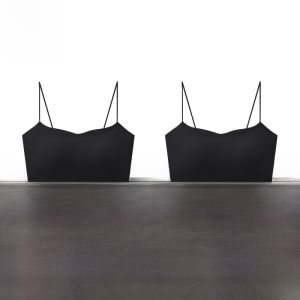 MiiOW | เสื้อชั้นในสายเดี่ยวบางๆ สำหรับผู้หญิงในฤดูร้อน 2025 ใหม่ เสื้อชั้นในแบบเกาะอกไร้ตะเข็บ ทรงเข้ารูป แขนกุด ด้านหลังสวยงาม