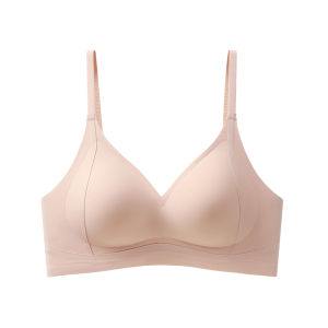 JIAZINI | Seamless Sports Bra Womens New 2024 Thin Style Gathered Anti-Sagging Summer Underwear Nylon Material V-Neck Fixed Strap Design