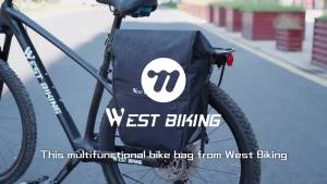 West Biking | WEST BIKING Túi Đựng Đồ Xe Đạp Chống Nước 17-29L Giá Đỡ Phía Sau Xe Đạp Dung Tích Lớn Du Lịch Đường Dài Phụ Kiện Xe Đạp Đường Trường MTB Đen/Xám Đen