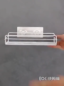 Rak Persegi Rak Kamar Mandi Rak Dapur Tempat Penyimpanan Serbaguna Rak Besi Gantung Tempel