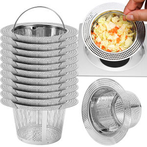 304 Stainless Steel Kitchen Sink Extended Kitchen Garbage Filter Screen Filter Sink Sewer Mesh Strainers Basket Bathroom Hole Filter
