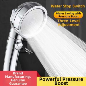 Shower Head with Switch Pressurized Water Saving
