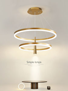 Round Modern Simple Chandelier with Spotlights