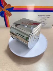 Hộp đựng giấy vệ sinh inox 304 Hộp kín tròn inox 304 dày Hộp giấy vệ sinh trong nhà tắm Rina