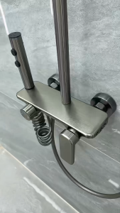 KEVE 2 Way Shower Set with Faucet Hot and Cold Shower Set for Bathroom Rainfall Shower Full Set Heavy duty