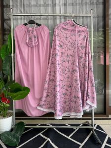 (Casandra Series) Mukena Rayon Premium Dewasa Jumbo ( Free Tas ) Mukena Adem Murah Terlaris Terbaru Rekomendasi Terawihan