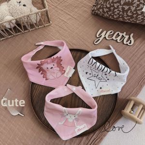 SHENGFEILA | High End Pure Cotton Baby Drool Bibs 3 Packs