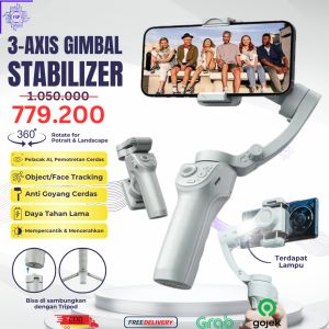 Gimbal 3 Axis Stabilizer Anti Goyang Smartphone Handphone