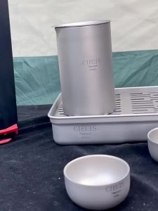 CIEUIS | Portable Titanium Tea Set Travel Teapot